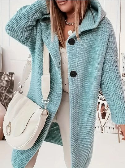 Cardigan Donna con Cappuccio Vestibilità Comoda - Vesarelli