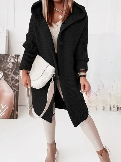 Cardigan Donna con Cappuccio Vestibilità Comoda - Vesarelli