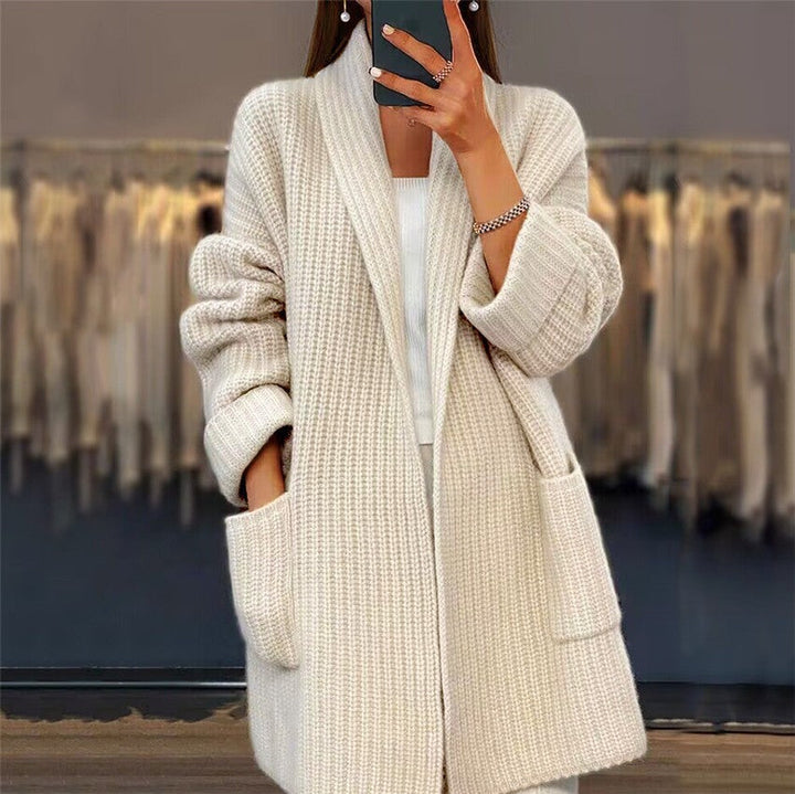 Cardigan Donna Maniche Lunghe Stile Casual Morbido - Vesarelli