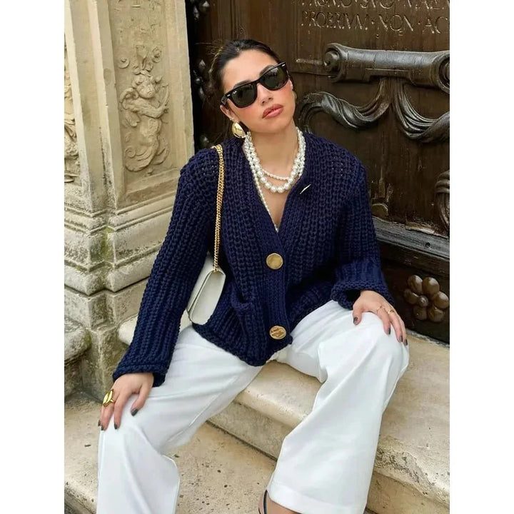 Cardigan Donna Bottoni Vestibilità Comoda - Vesarelli