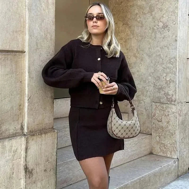 Cardigan Donna in Maglia con Tasche Pratiche - Vesarelli