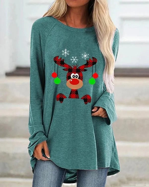 Felpa Donna in Maglia Calda Vestibilità Comoda