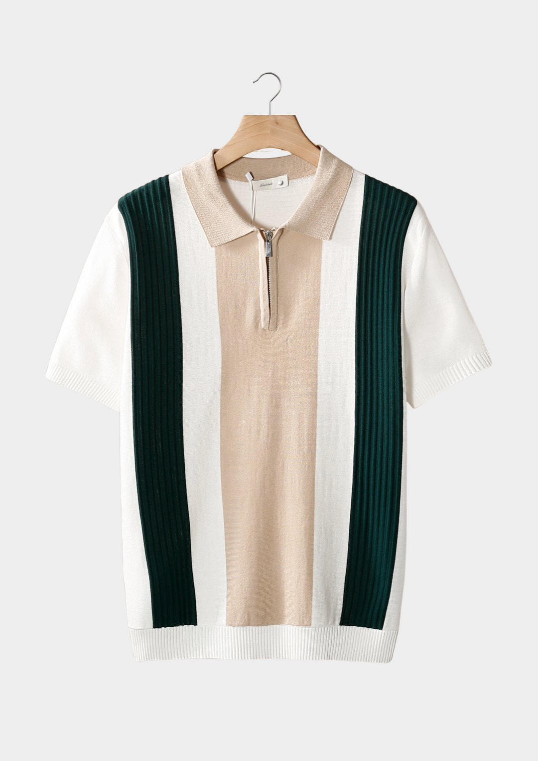 Polo Uomo in Tessuto Leggero con Zip Stile Estivo - Vesarelli