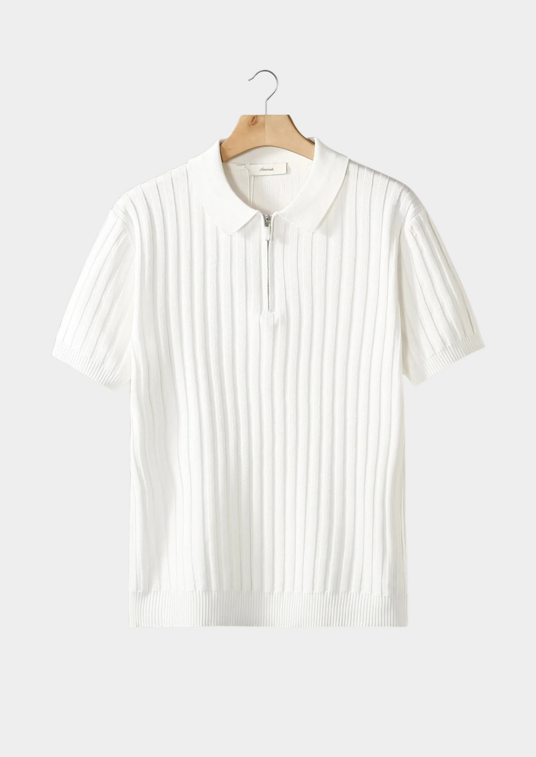 Polo Uomo con Zip Manica Corta Vestibilità Regolare - Vesarelli