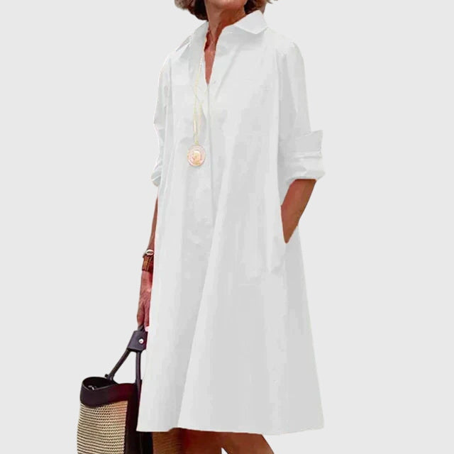 Abito Donna con Tasche Pratico Vestibilità Classica