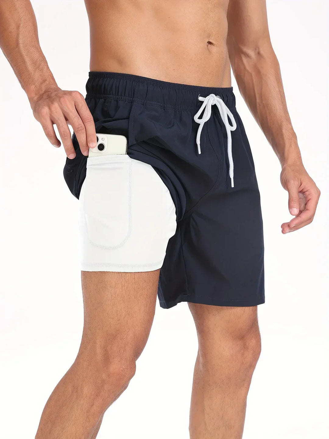 Pantaloncini Uomo Sportivi Asciugatura Rapida Vestibilità Comoda