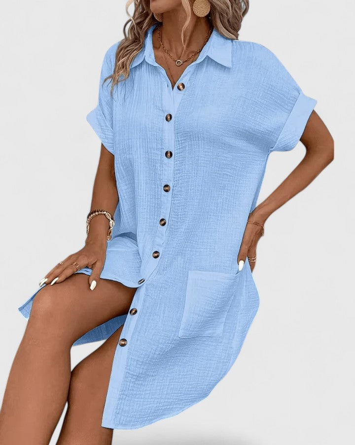Abito Midi Donna Design Ricercato Silhouette Definita