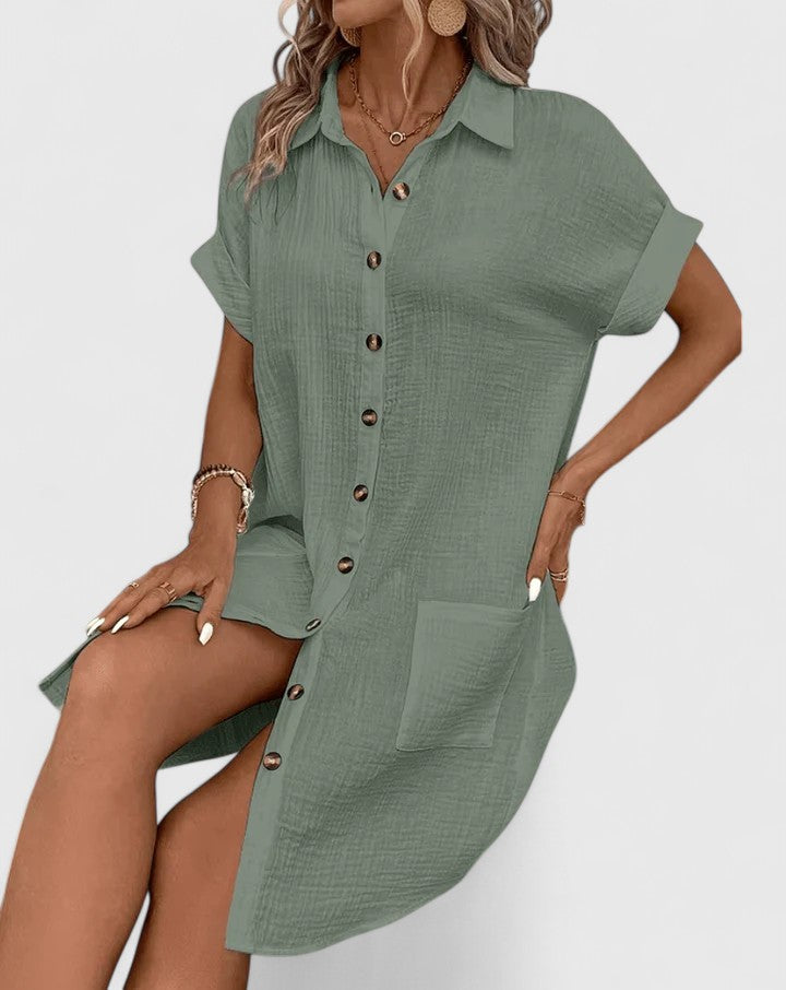 Abito Midi Donna Design Ricercato Silhouette Definita