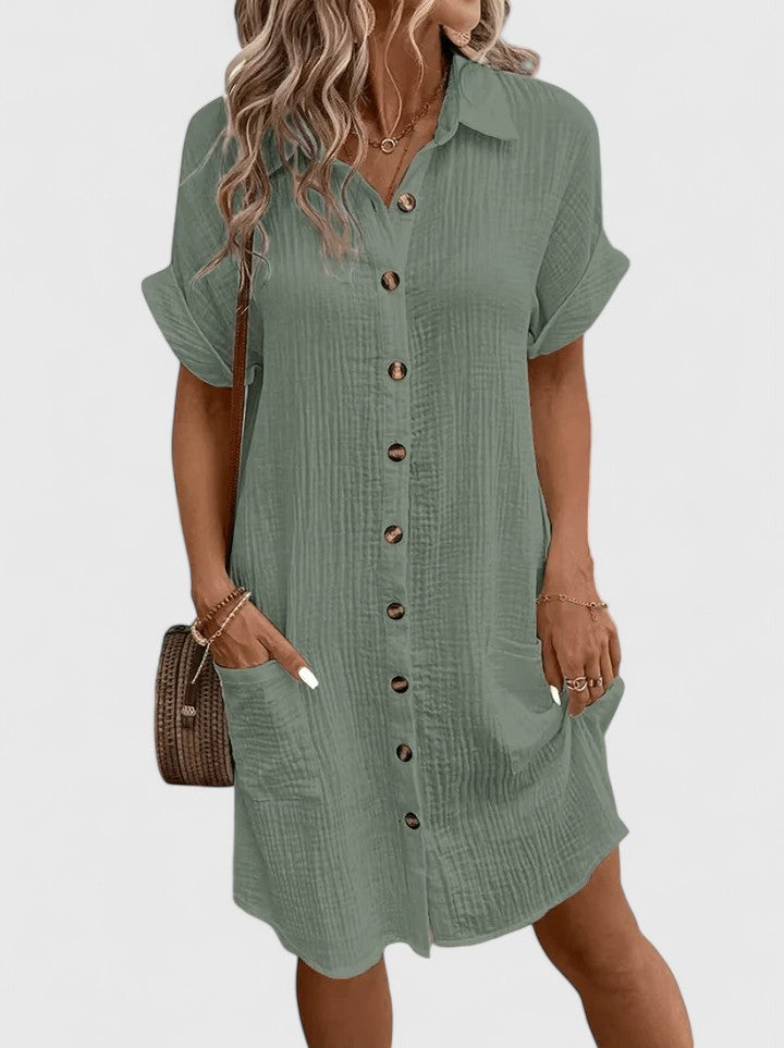 Abito Midi Donna Design Ricercato Silhouette Definita