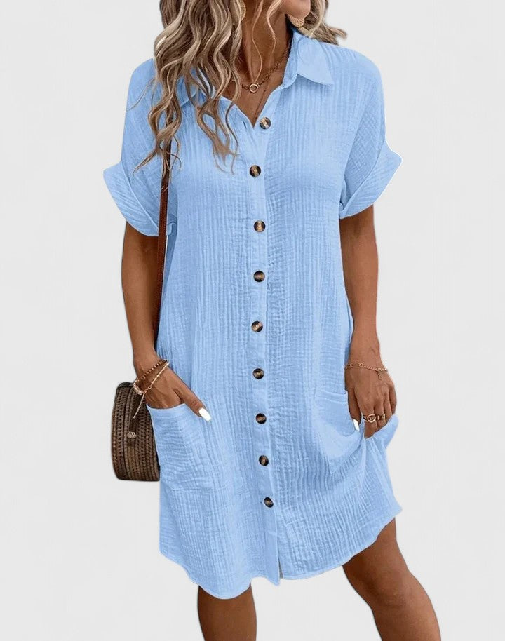 Abito Midi Donna Design Ricercato Silhouette Definita