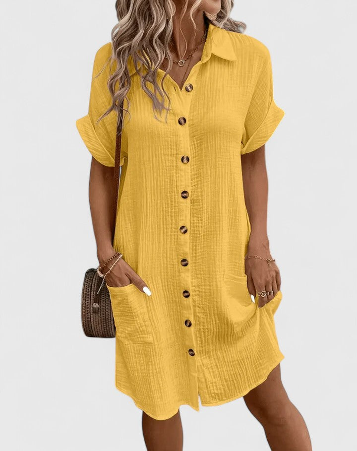 Abito Midi Donna Design Ricercato Silhouette Definita