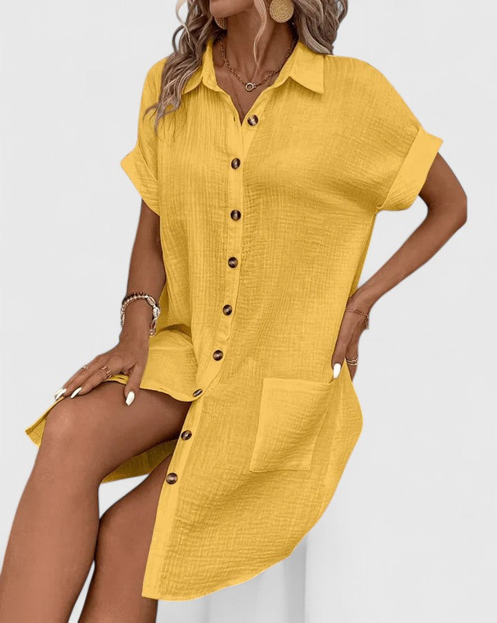 Abito Midi Donna Design Ricercato Silhouette Definita - Vesarelli