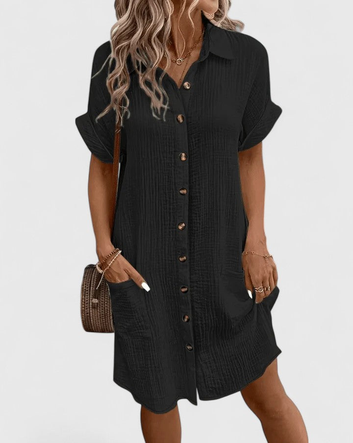 Abito Midi Donna Design Ricercato Silhouette Definita