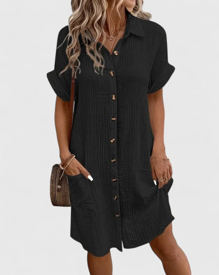Abito Midi Donna Design Ricercato Silhouette Definita