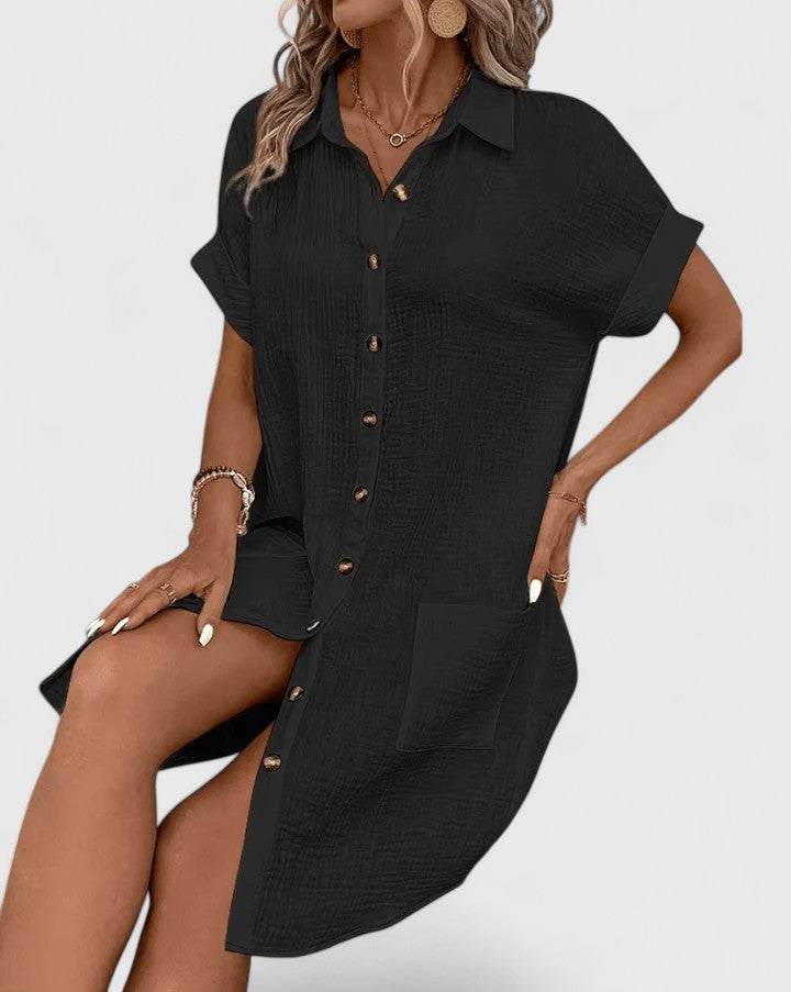 Abito Midi Donna Design Ricercato Silhouette Definita