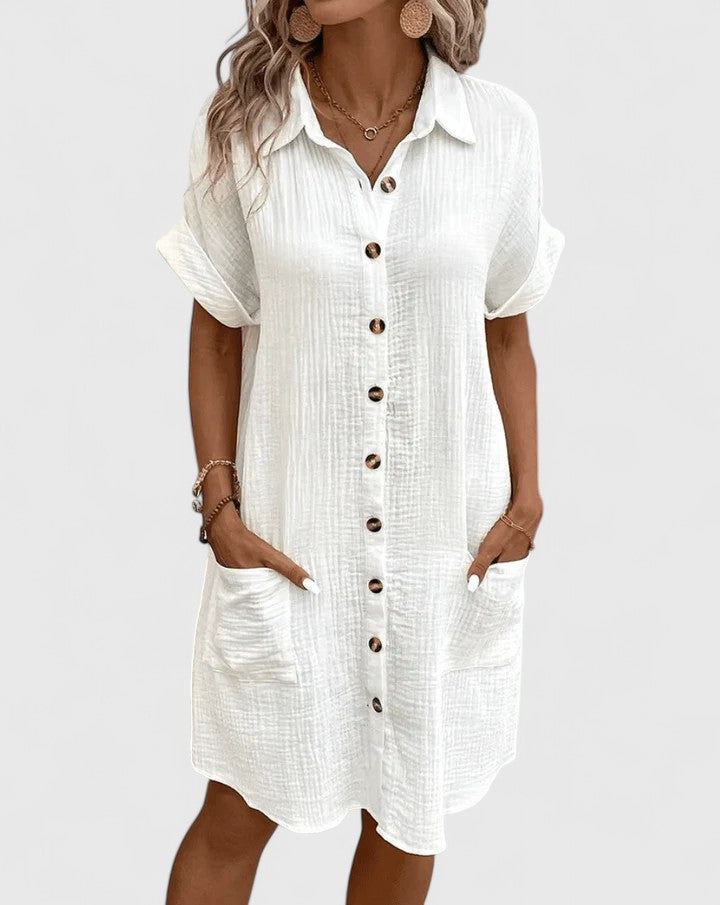 Abito Midi Donna Design Ricercato Silhouette Definita