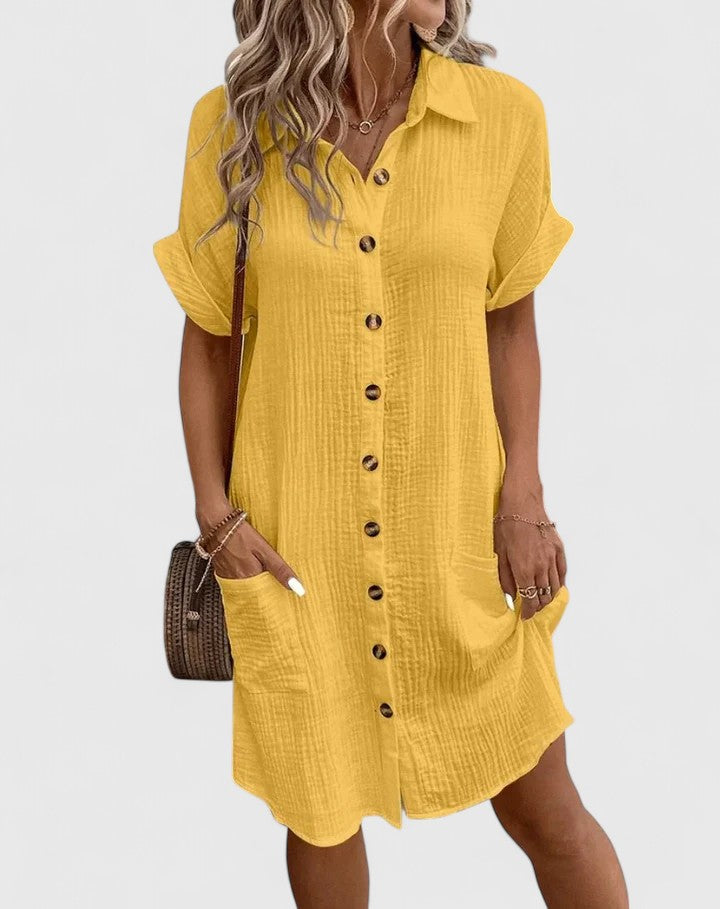 Abito Midi Donna Design Ricercato Silhouette Definita