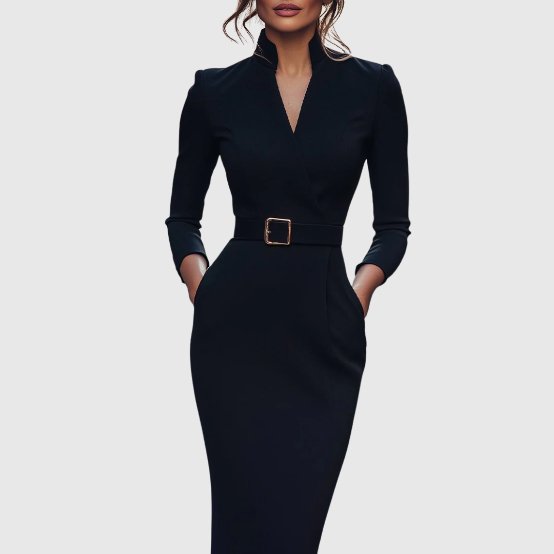 Abito Midi Donna Vestibilità Sartoriale Comodo - Vesarelli