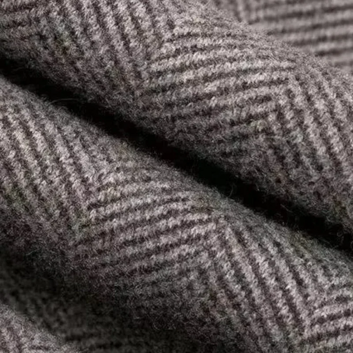 Pantaloni Uomo in Lana Taglio Dritto Vestibilità Regolare