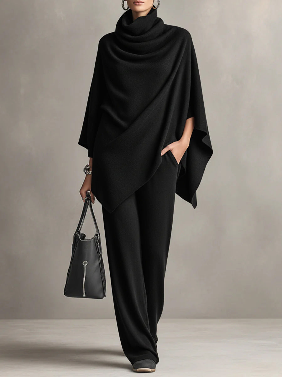 Completo Donna Due Pezzi Drappeggiato Stile Elegante - Vesarelli