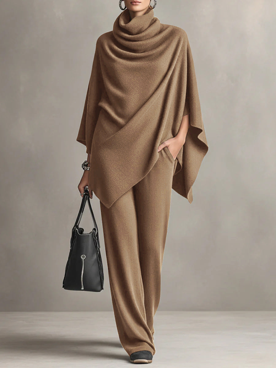 Completo Donna Due Pezzi Drappeggiato Stile Elegante - Vesarelli