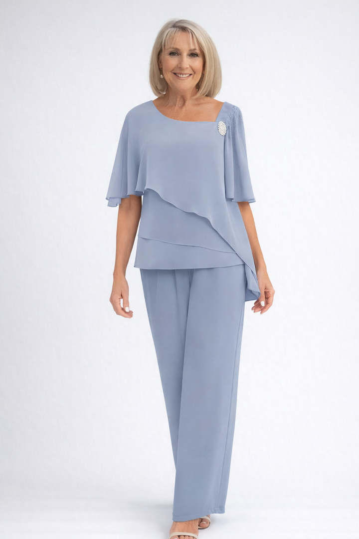 Completo Donna Due Pezzi Tessuto Elegante Stile Classico - Vesarelli
