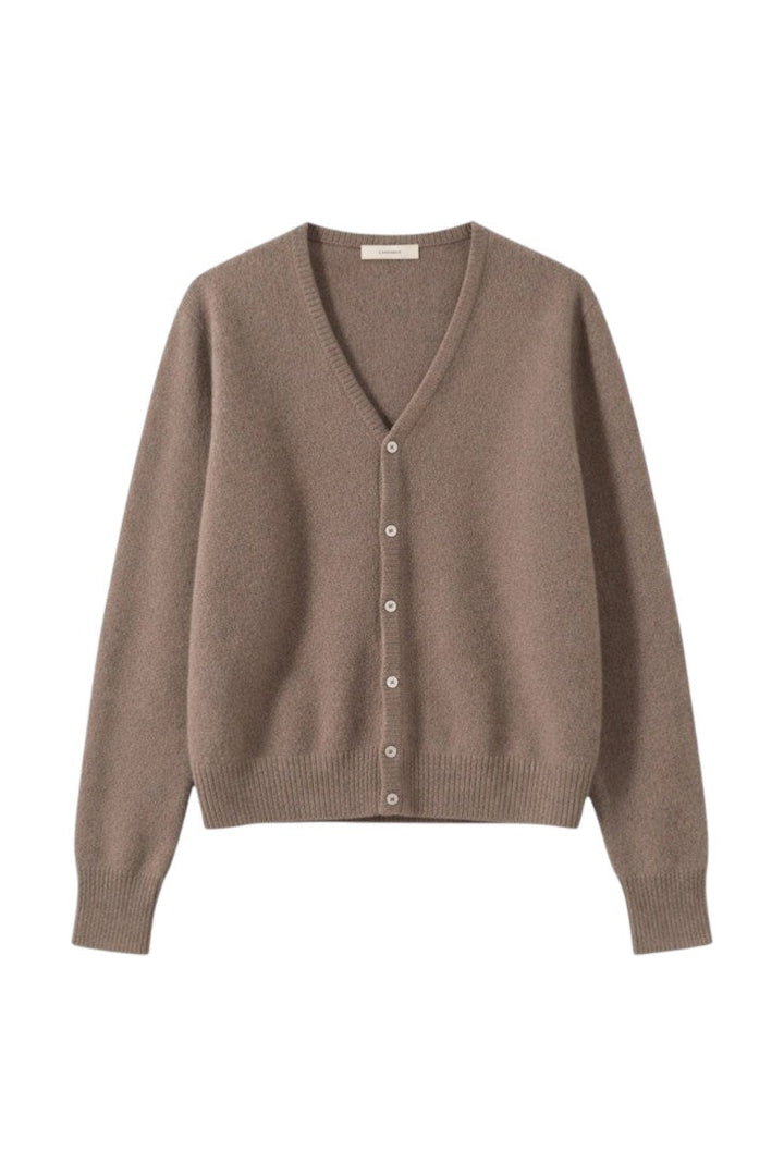 Cardigan Donna in Cashmere Bottoni Scollatura a V - Vesarelli