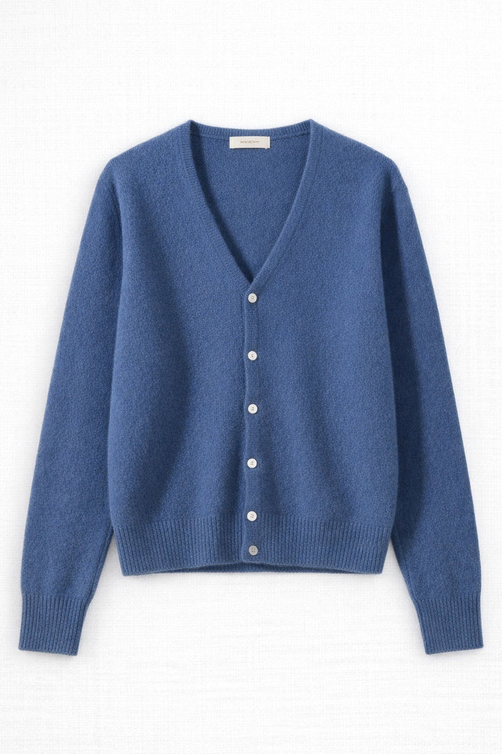 Cardigan Donna in Cashmere Bottoni Scollatura a V