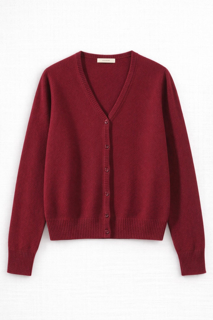 Cardigan Donna in Cashmere Bottoni Scollatura a V