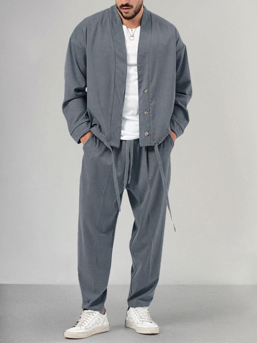 Completo Uomo Giacca Button-Down e Jogger Vestibilità Regular - Vesarelli