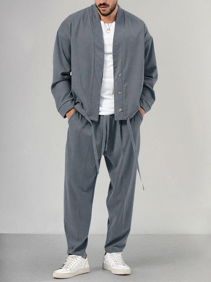 Completo Uomo Giacca Button-Down e Jogger Vestibilità Regular - Vesarelli