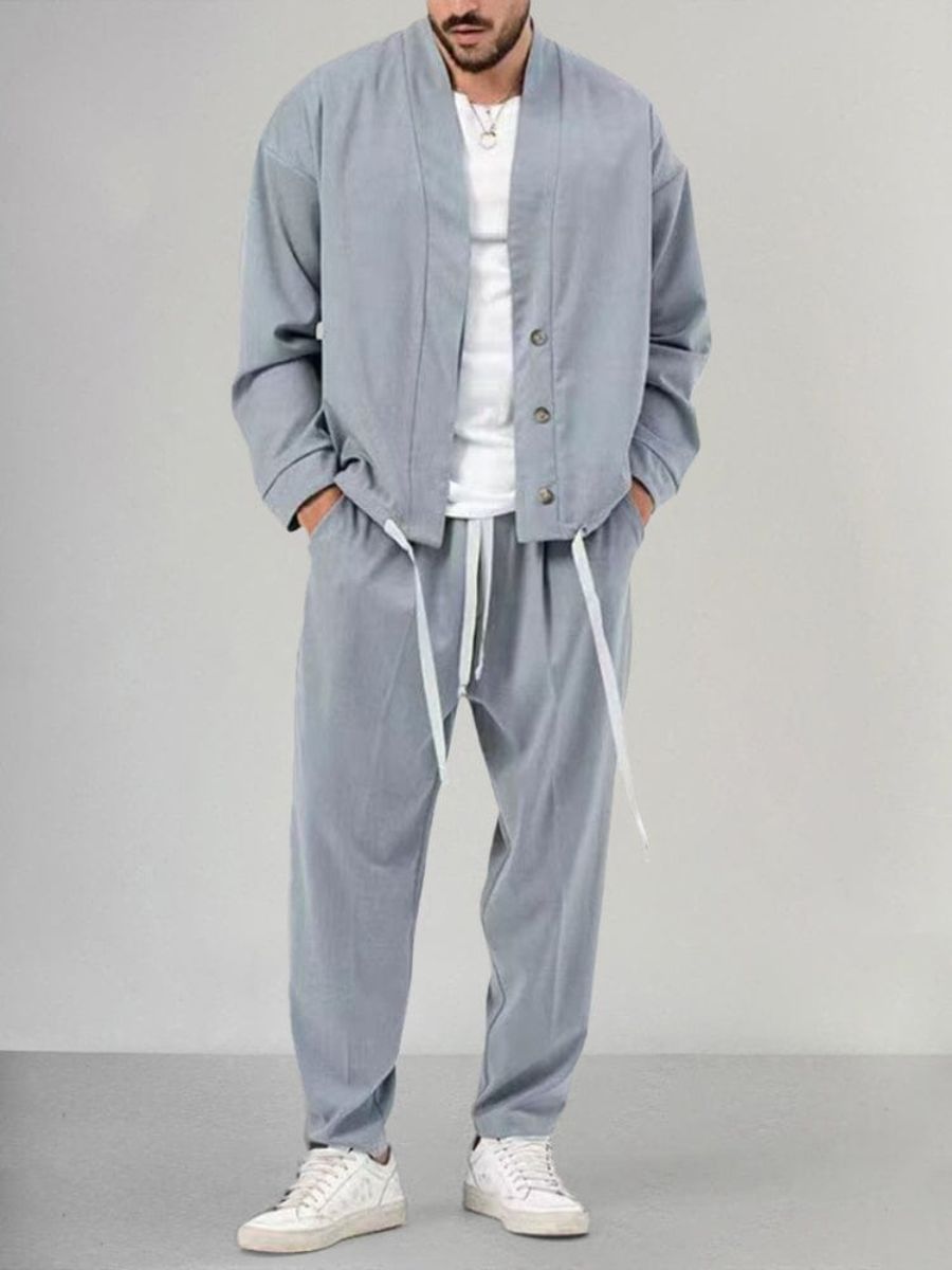 Completo Uomo Giacca Button-Down e Jogger Vestibilità Regular