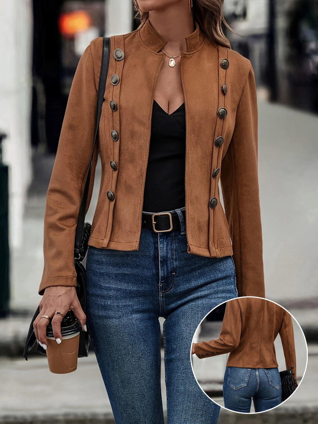 Giacca Donna Vintage Stile Elegante Taglio Classico - Vesarelli
