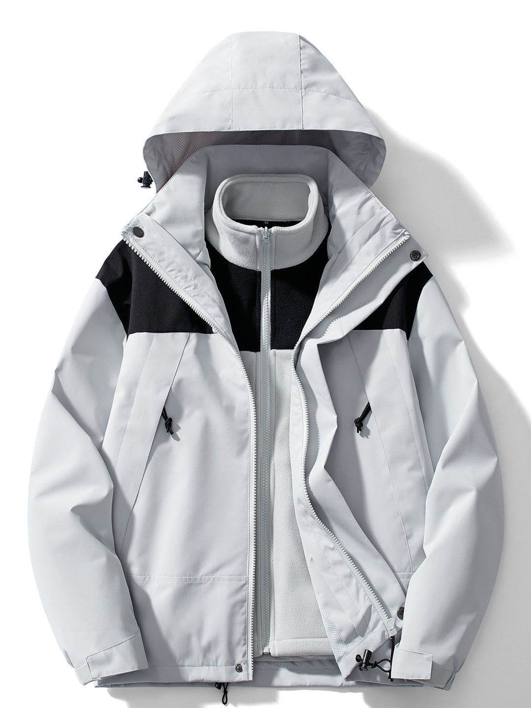 Giacca Donna in Pile con Cappuccio Invernale Impermeabile - Vesarelli