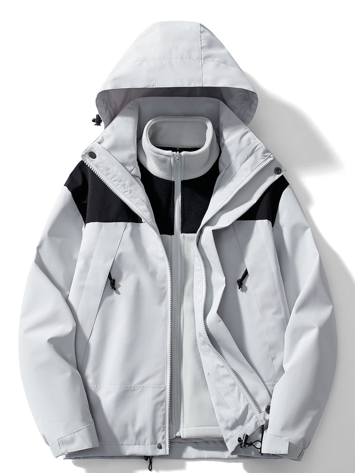 Giacca Donna in Pile con Cappuccio Invernale Impermeabile - Vesarelli