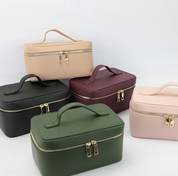 Borsa da toilette Uomo in Vera Pelle Crosta Portatile - Vesarelli