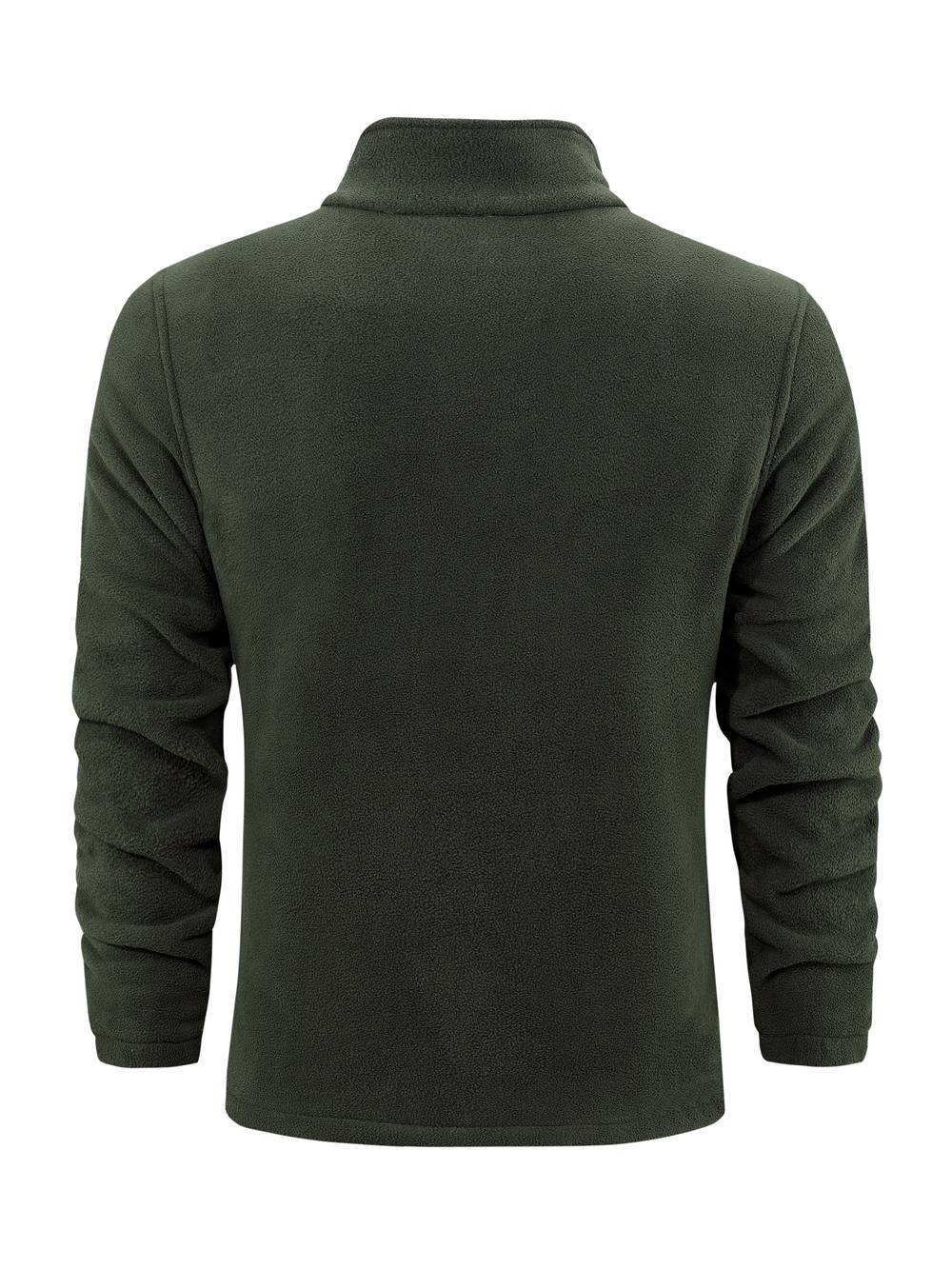 Giacca Uomo in Pile con Cerniera Collo Alto Casual