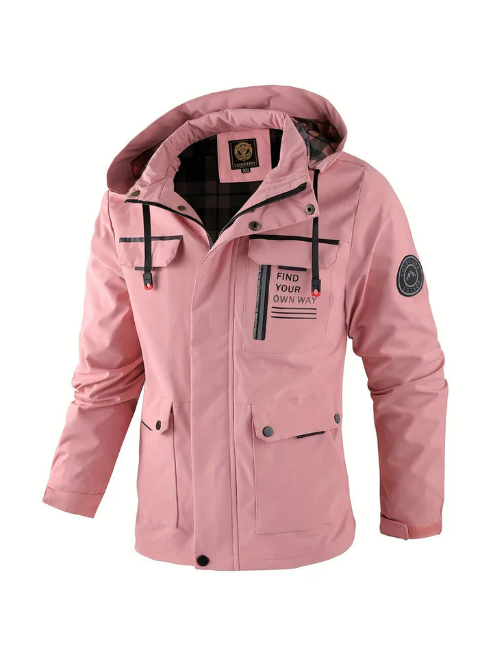 Giacca Invernale Uomo Impermeabile Cappuccio Isolante Antivento Cargo