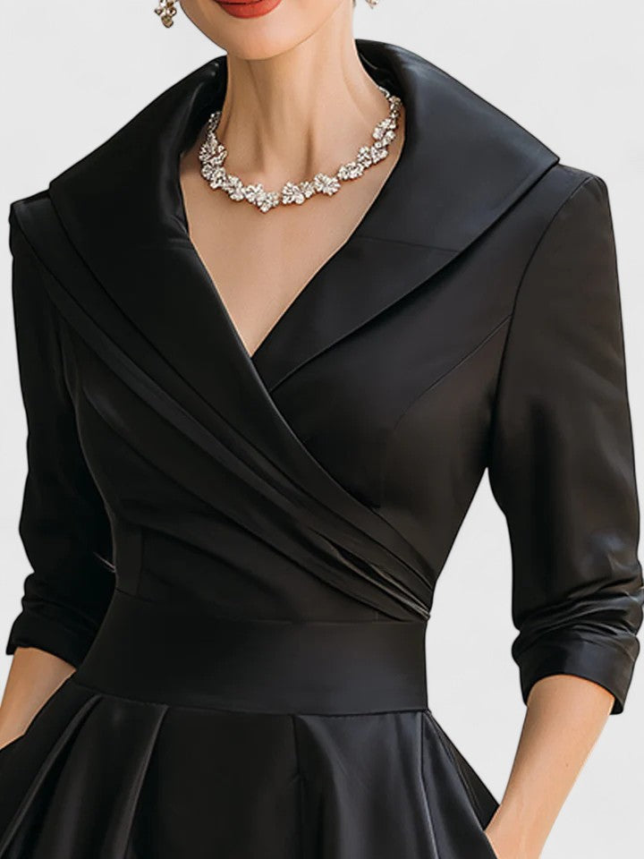 Abito Midi Donna Linea Fluida Stile Raffinato
