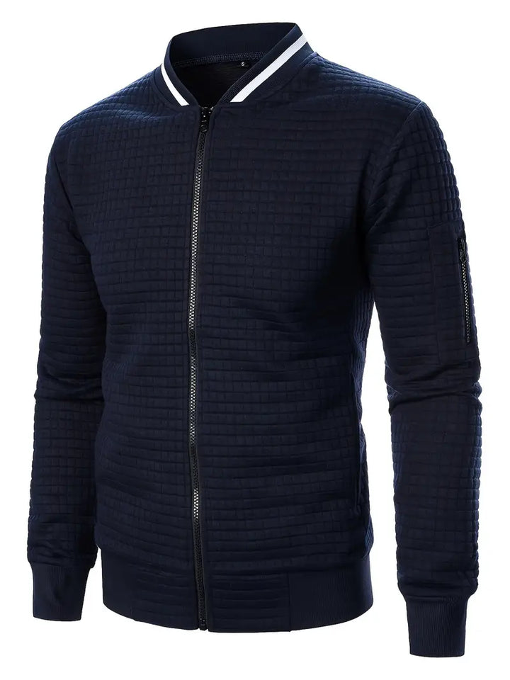 Giacca Uomo Leggera con Cerniera Manica Lunga Casual