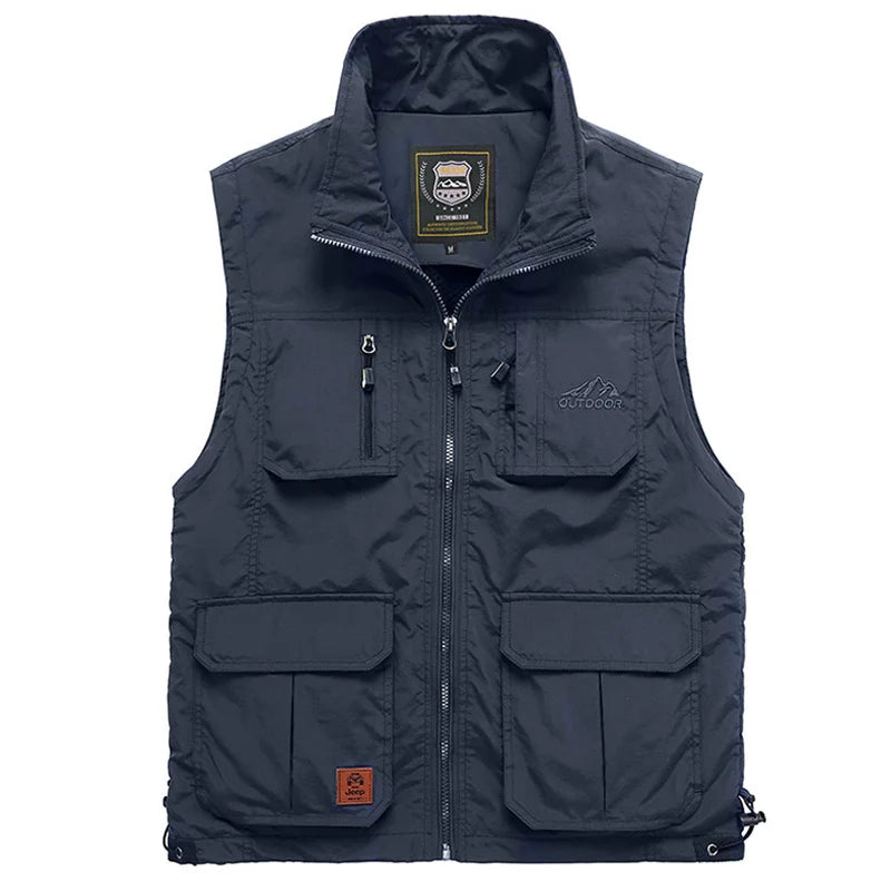 Gilet Uomo Trekking in Pile Senza Maniche con Tasche - Vesarelli