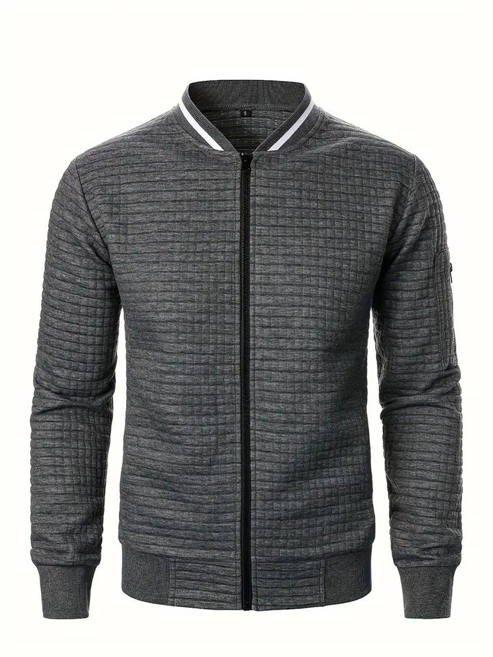 Giacca Uomo Leggera con Cerniera Manica Lunga Casual