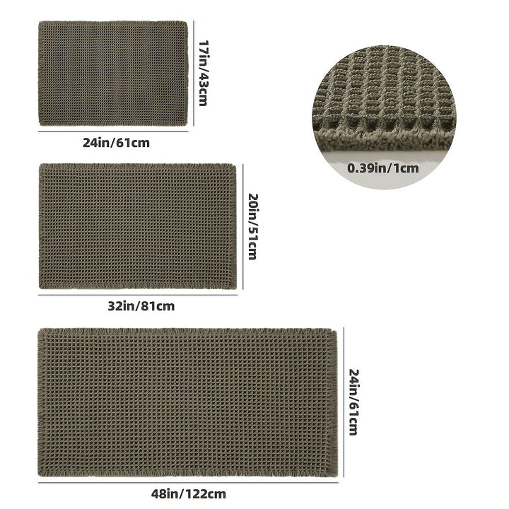 Tappetino Bagno Unisex in Microfibra Antiscivolo Asciugatura Rapida