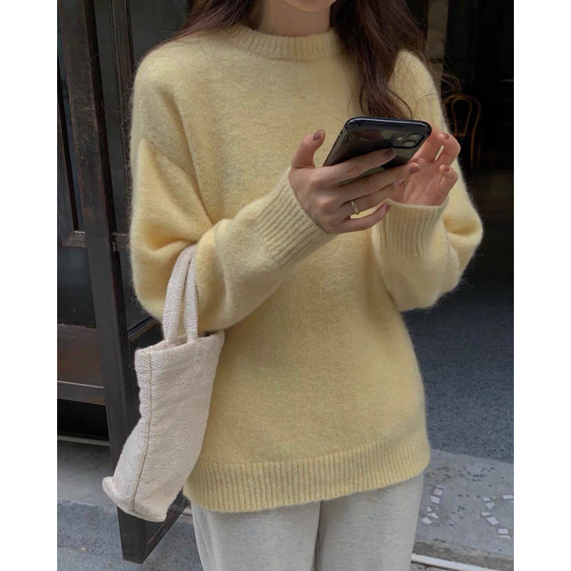 Maglione Donna Oversize in Misto Mohair Ampio