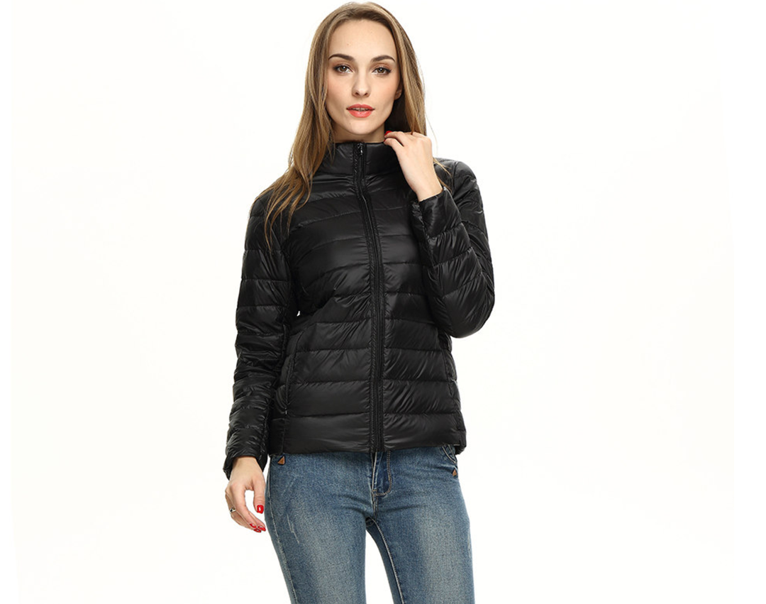 Piumino Donna Leggero Impermeabile Vestibilità Primaverile