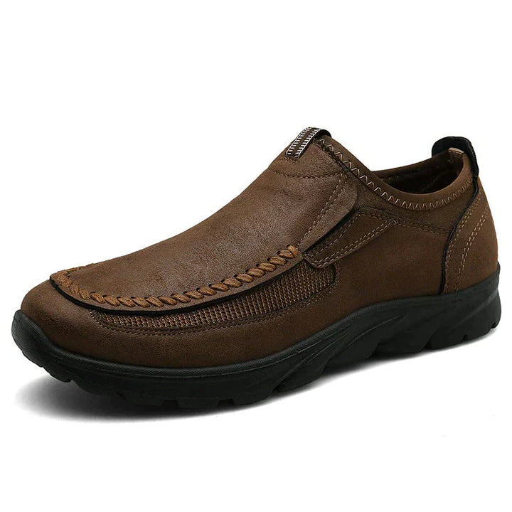 Scarpe Ortopediche Uomo Pelle Slip-On Flessibili Leggere