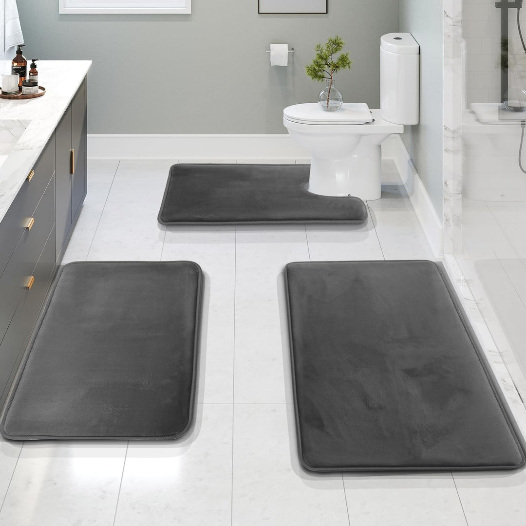 Tappetino da Bagno Memory Foam Velluto Morbido Set Multiplo - Vesarelli