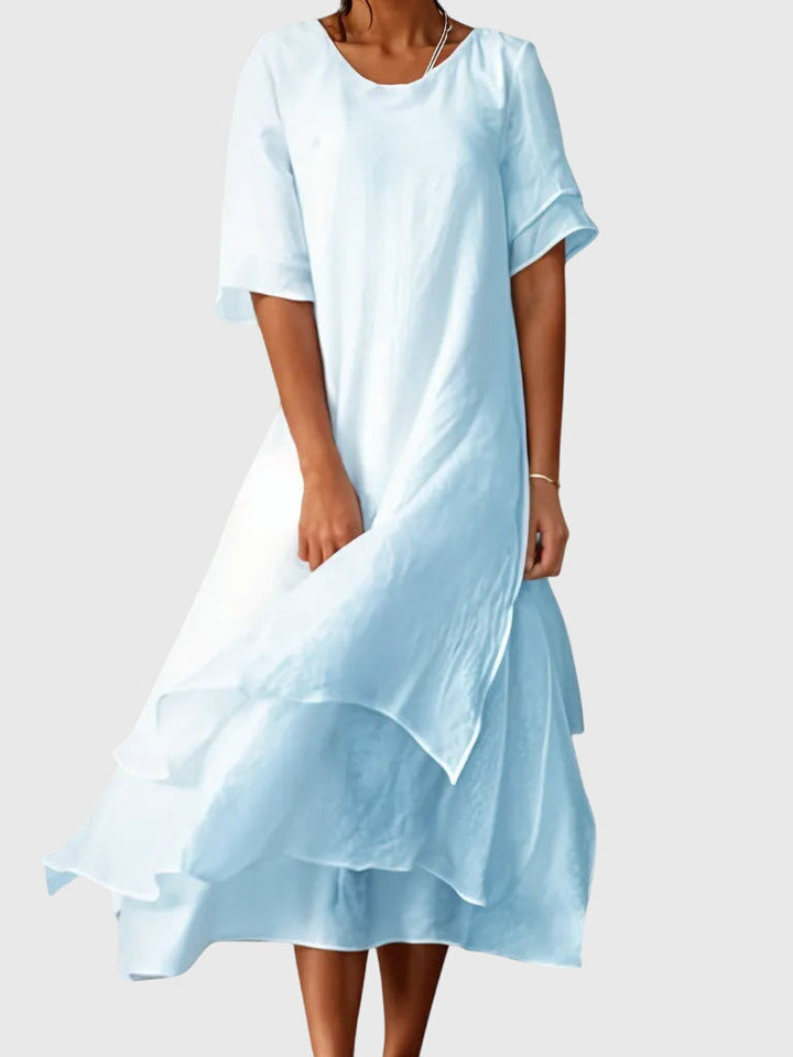 Abito Donna Elegante Vestibilità Delicata Stile Primaverile