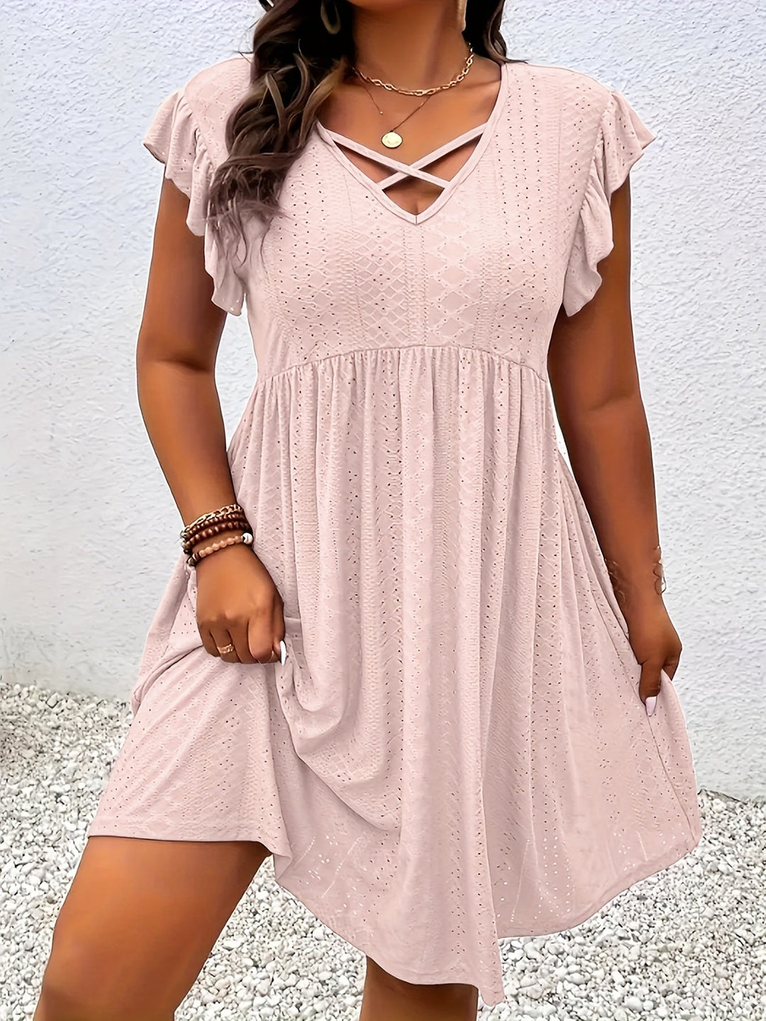Abito Mini Donna Casual Maniche Corte Leggero