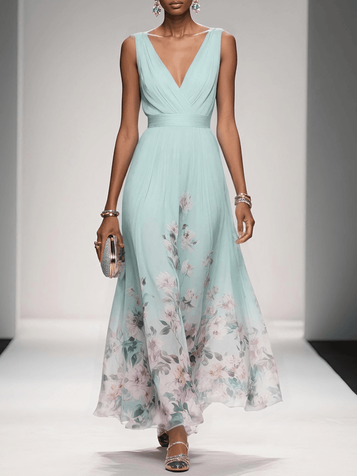 Abito Sposa Stampa Floreale Linea Romantica Dettaglio Botanico